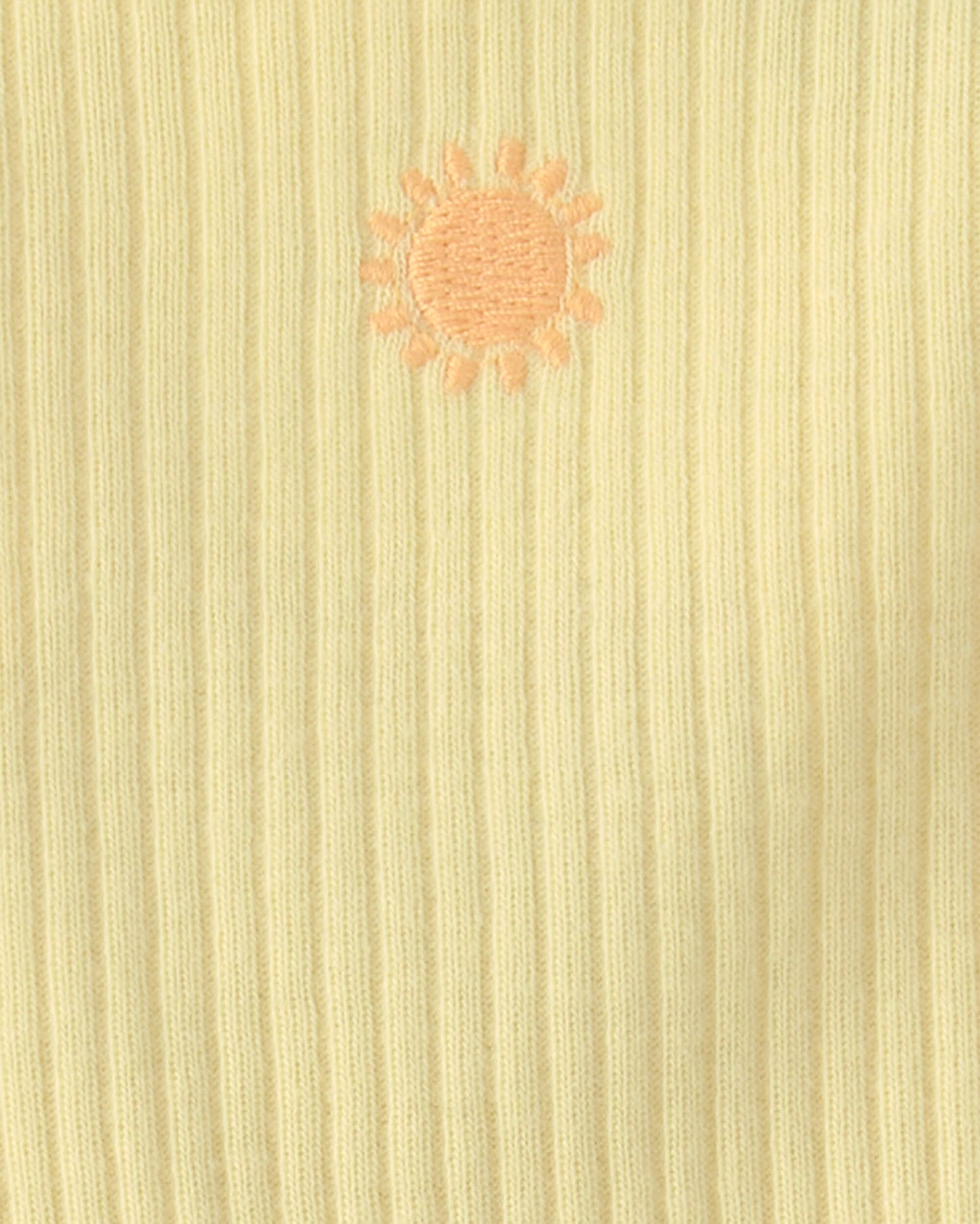 Carter's Qız Uşaq Günəş Qısa Qollu Bodysuit Geyimi - Sarı