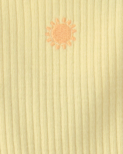 Carter's Qız Uşaq Günəş Qısa Qollu Bodysuit Geyimi - Sarı