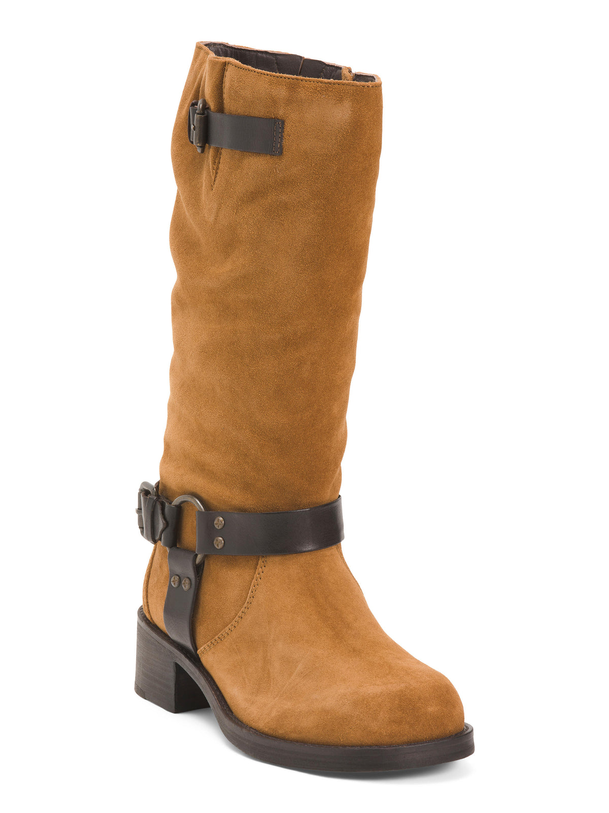 SEYCHELLES Suede Willie Harness Buckle Topuqlu Çəkmə