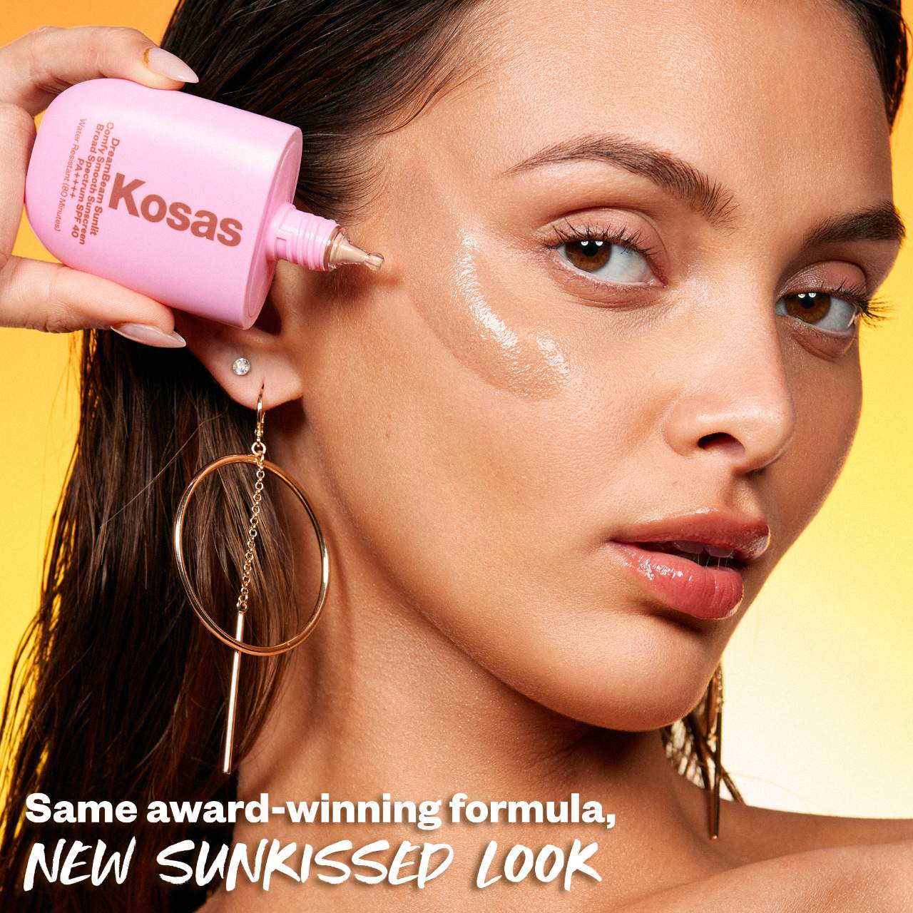 Kosas DreamBeam Silikonsuz Mineral Günəş Kremi SPF 40 Seramid və Peptidlərlə