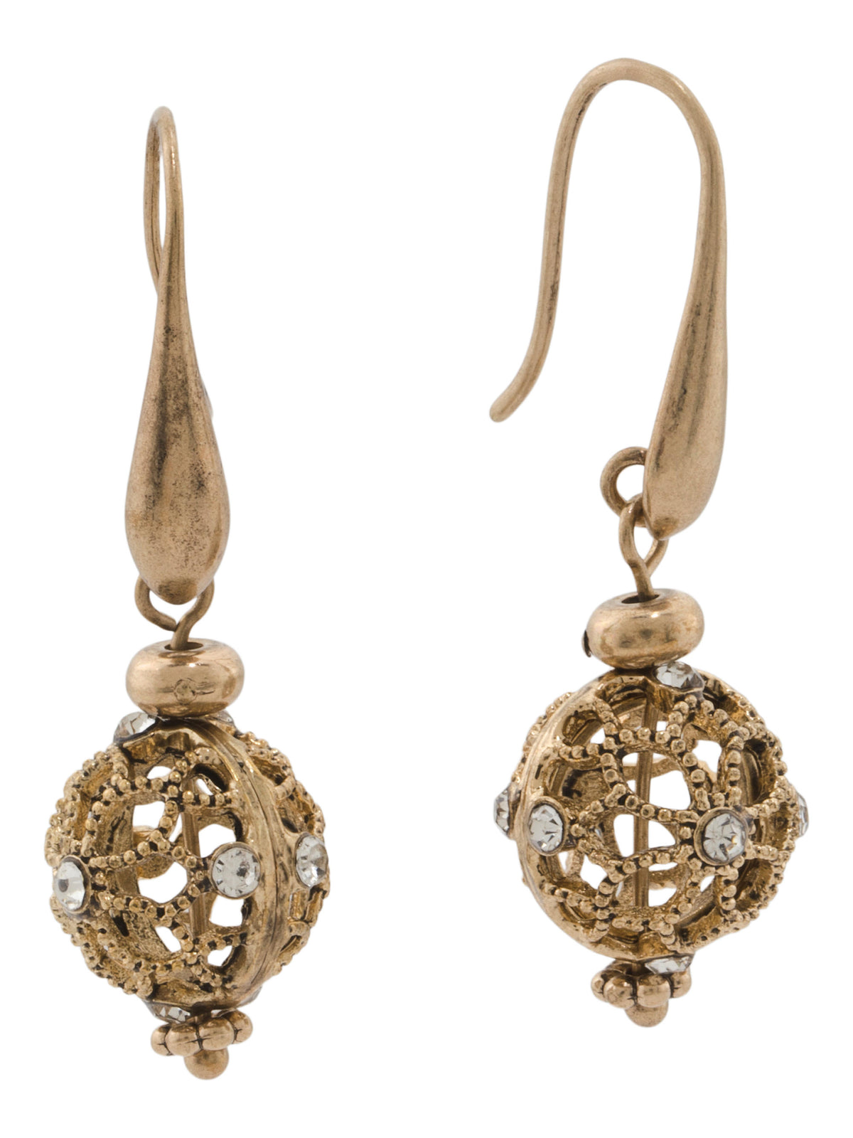 Filigree Ball Drop Earrings