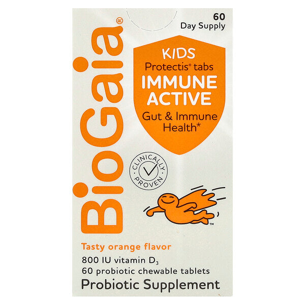 Biogaia Protectis Kids Immune Active Narıncı 60 Probiotik Çeynənən Tablet