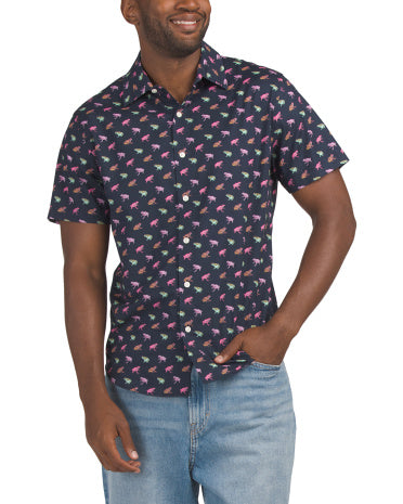 BONOBOS Riviera Critter Qısa Tərəfli Köynək