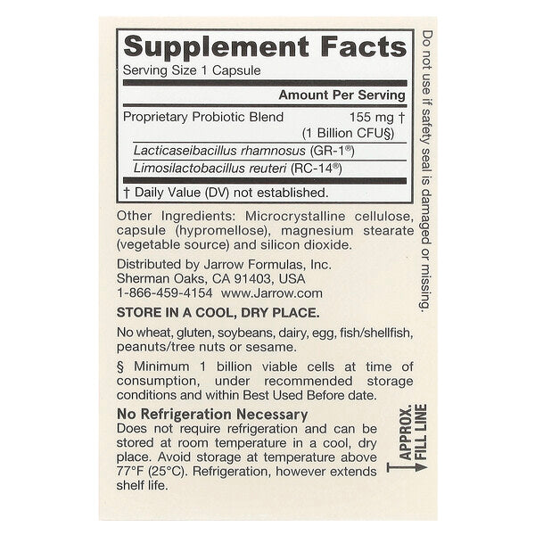 Jarrow Formulas Vegan Fem Dophilus 1 Milyard CFU 30 Bitki Kapsulu