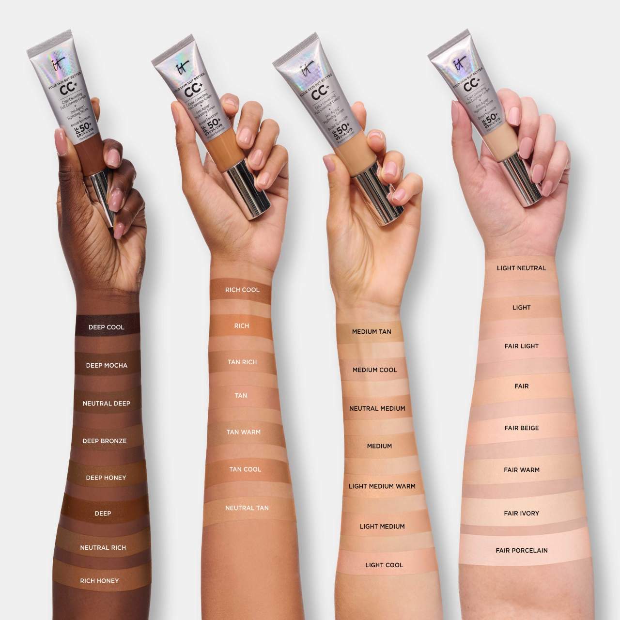 IT Cosmetics Mini CC+ Krem Tam Örtücü Rəng Düzəldici Tonal Krem SPF 50+