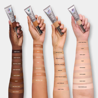 IT Cosmetics Mini CC+ Krem Tam Örtücü Rəng Düzəldici Tonal Krem SPF 50+