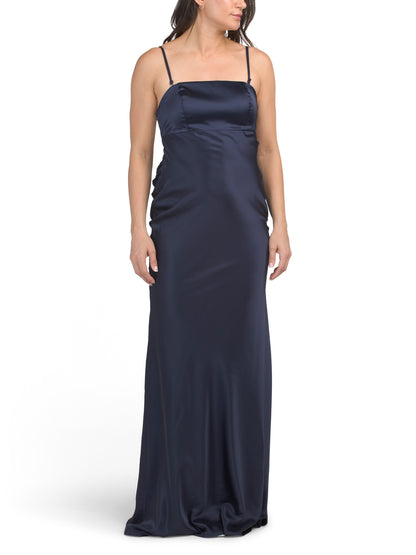 MORGAN Stretchli Satin Geyim Rhinestone və Kovboy Arxa ilə
