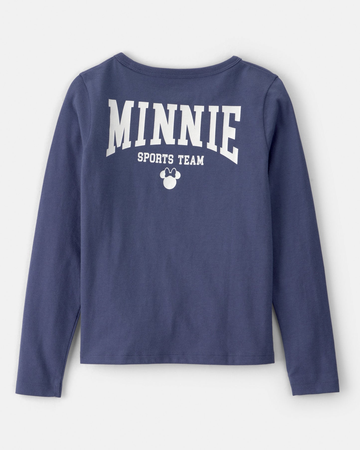 OshKosh B'gosh Qız Uşaq Disney© Minnie Mouse Uzun Tərəfli Bluzka - Tünd Mavi