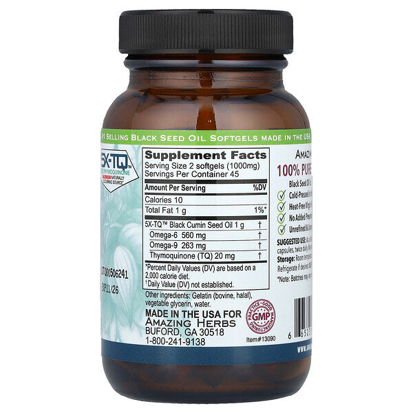 Amazing Herbs Qara Toxum 90 Softgel Kapsul