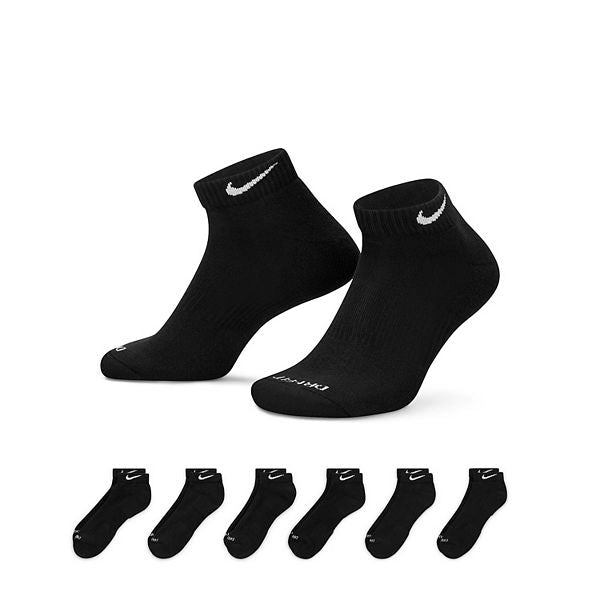 Kişi Nike 6 Cüt Hər Gün Plus Yastıqlı Aşağı Kəsilmiş İdman Corabı
