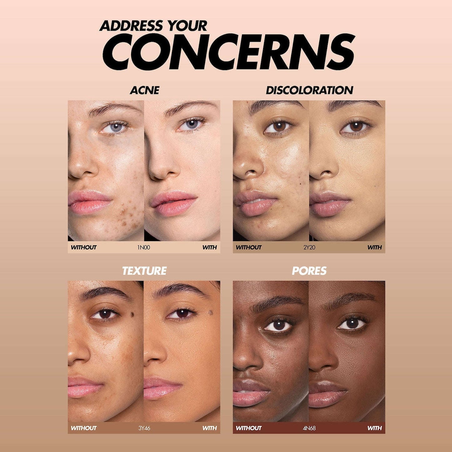 MAKE UP FOR EVER HD Skin Long-Lasting Waterproof Natural Matte Foundation YoxYox