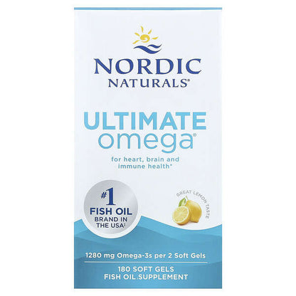 Nordic Naturals Ultimate Omega Böyük Limon 180 Soft Gel 640 Mg Hər Soft Gel YoxYox