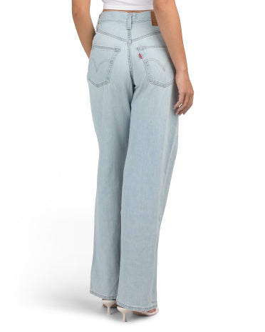 LEVIS Kətan Qarışımlı Ribcage Geniş Ayaqcıqlı Cins