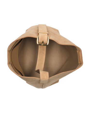 Suede Essentials Bucket Tote Çanta