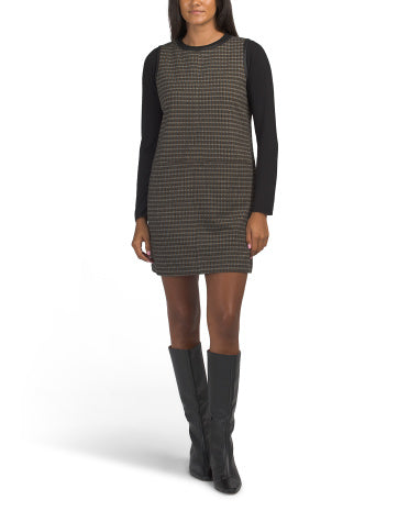 MAX STUDIO LONDON Kolsuz Crew Neck Mini Shift Geyim