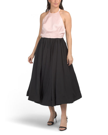 BCBGMAXAZRIA Hater Neck Tea-length Geyimi