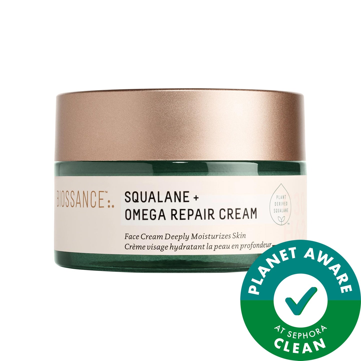 Biossance Omega Repair Dərin Nəmləndirici Krem Seramidlər və Hialuron Turşusu ilə