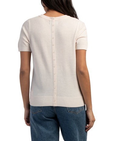 NICOLE MILLER NEW YORK Merino Yunu Qısa Tərəvəzli Pullover Sviter