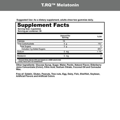 T Rq Adult Gummy Melatonin Sleep Çiyələk 60 Qamma Vitaminlər