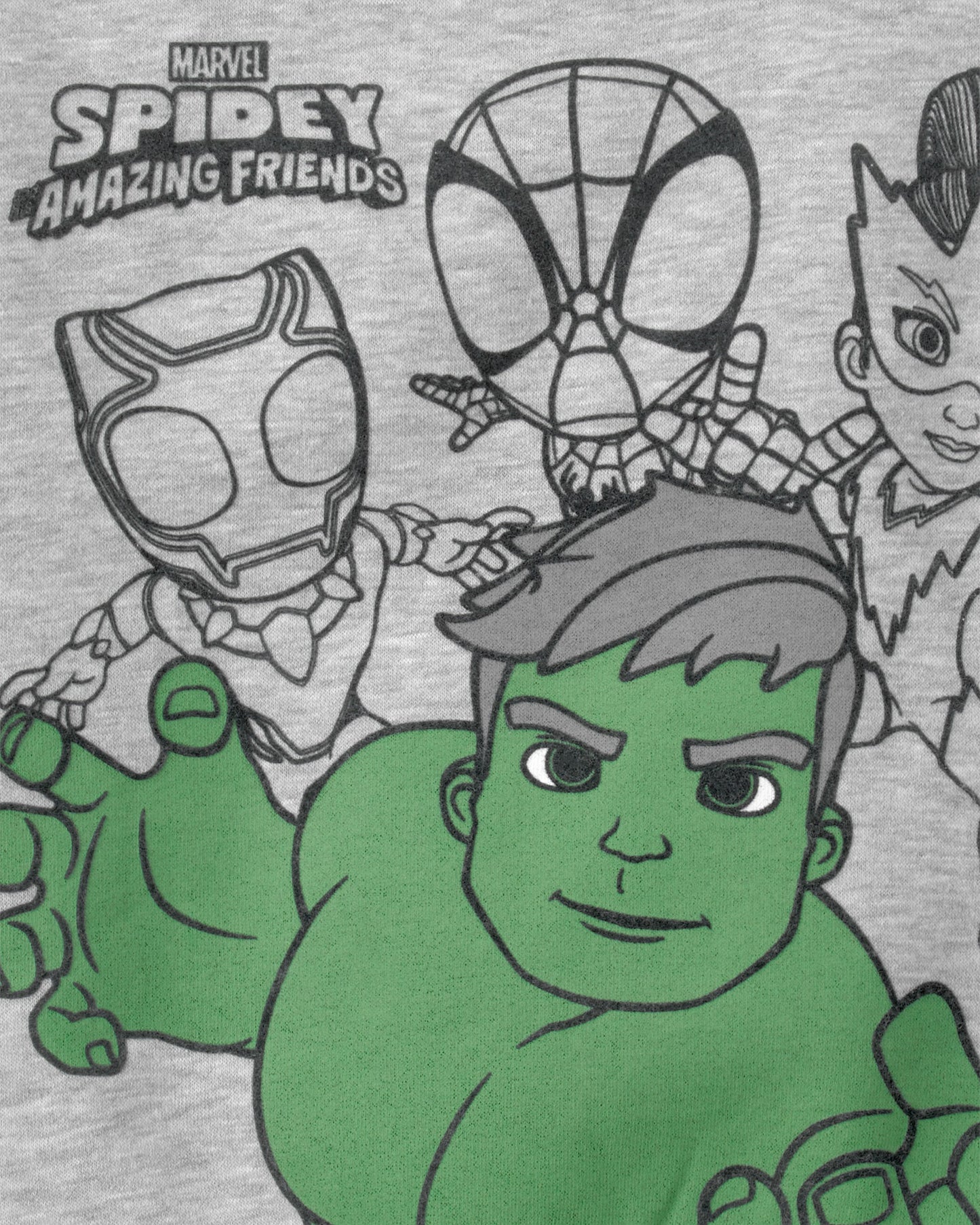 OshKosh B'gosh Uşaq Oğlan Marvel Incredible Hulk Fleece Huddi - Boz