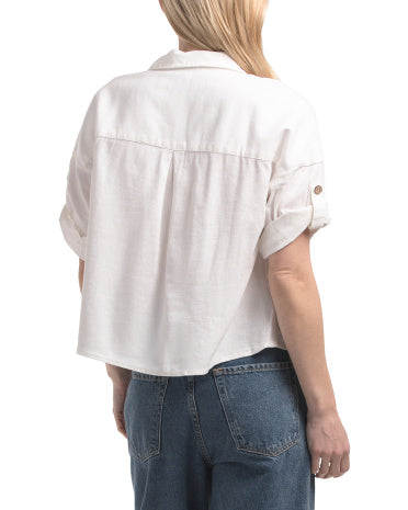 ELLEN TRACY Camp Shirt