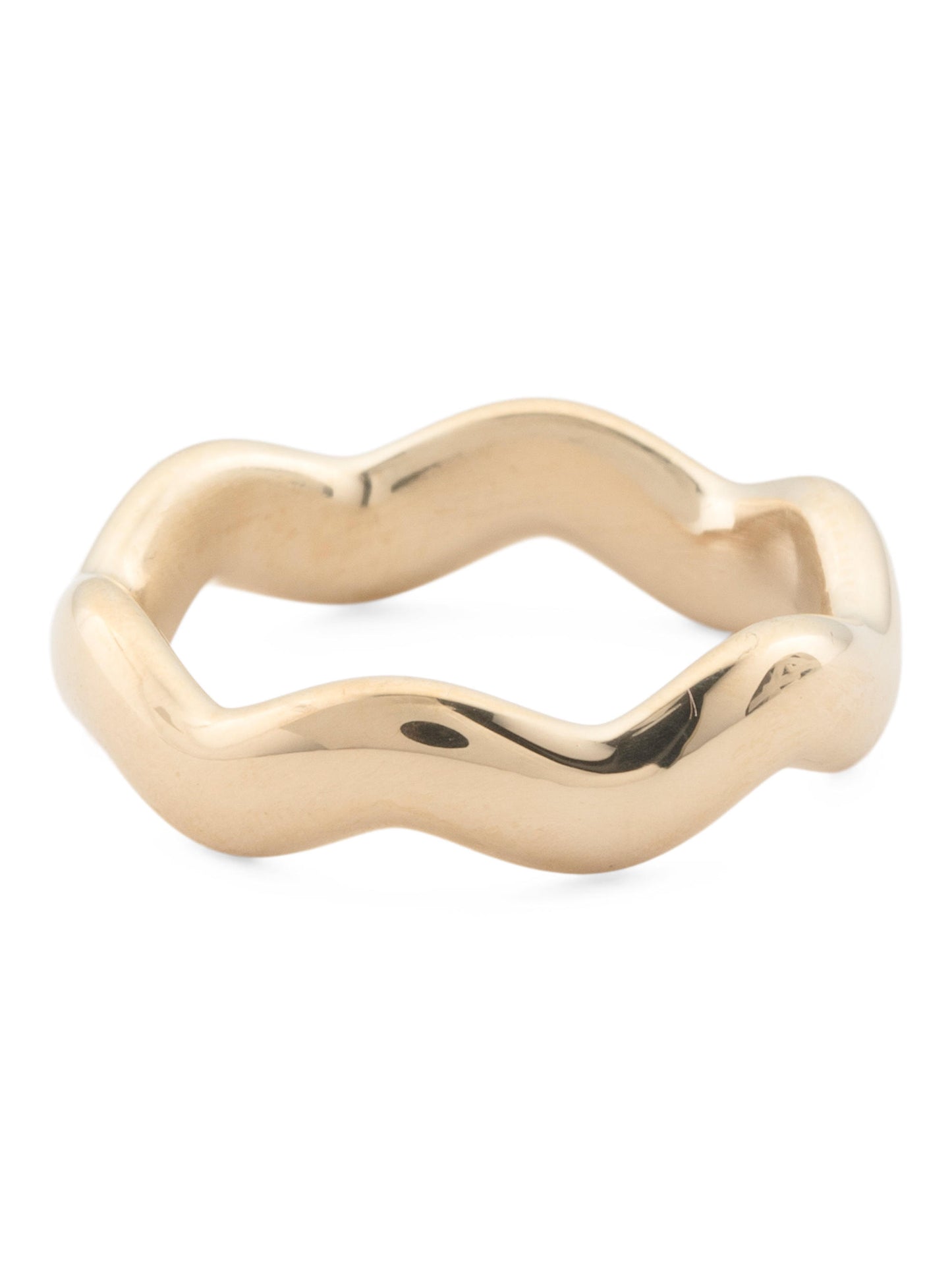 MILOR GOLD İtalyada Hazırlanmış 14kt Qızıl Dalğalı Üzük
