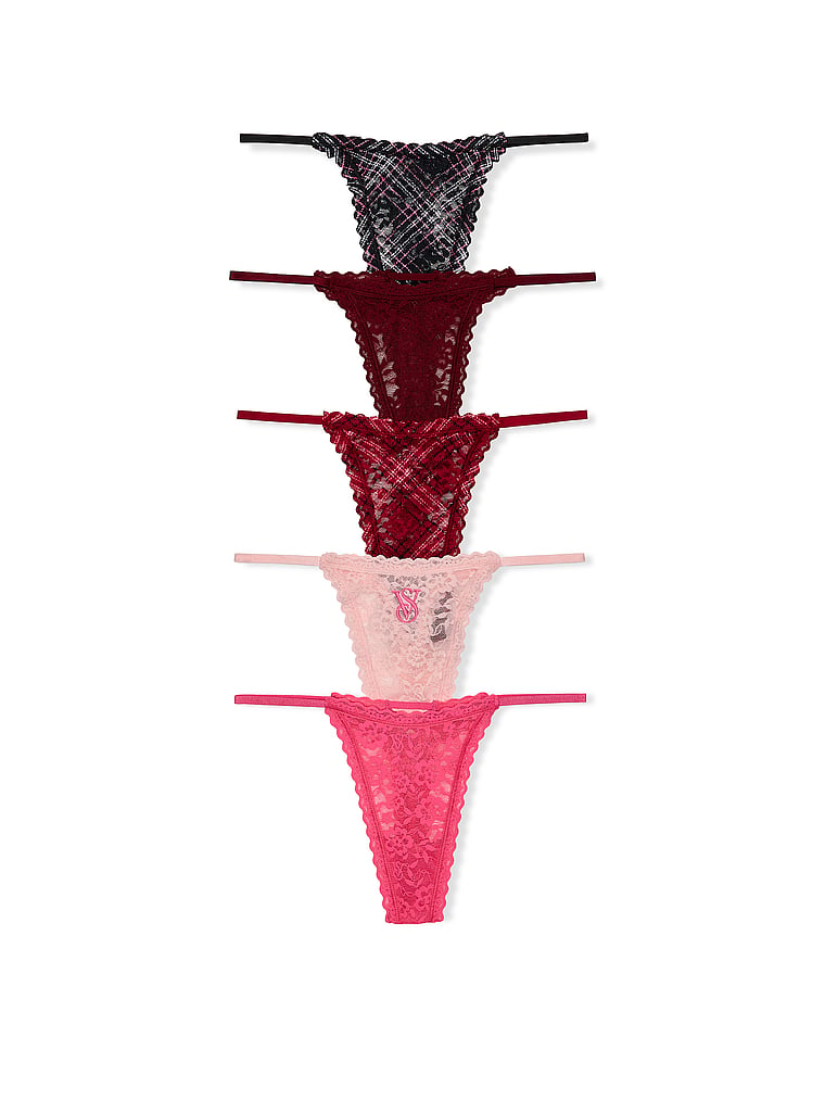 Victoria's Secret Lacie 5-li Paket String Tanga