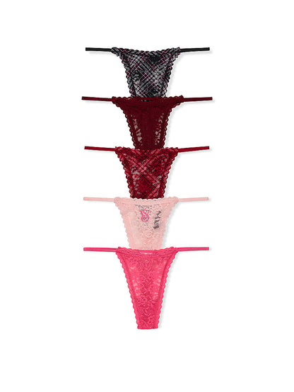 Victoria's Secret Lacie 5-li Paket String Tanga