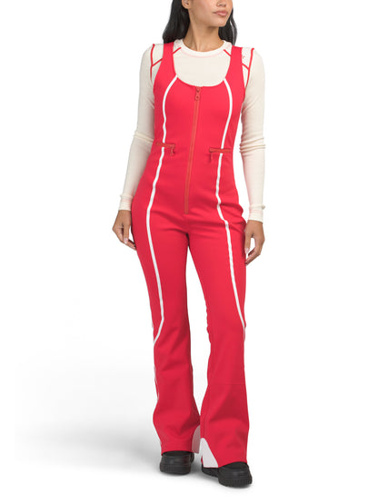 Softshell Extra Warm Ski Bib Jumpsuit Qırmızı