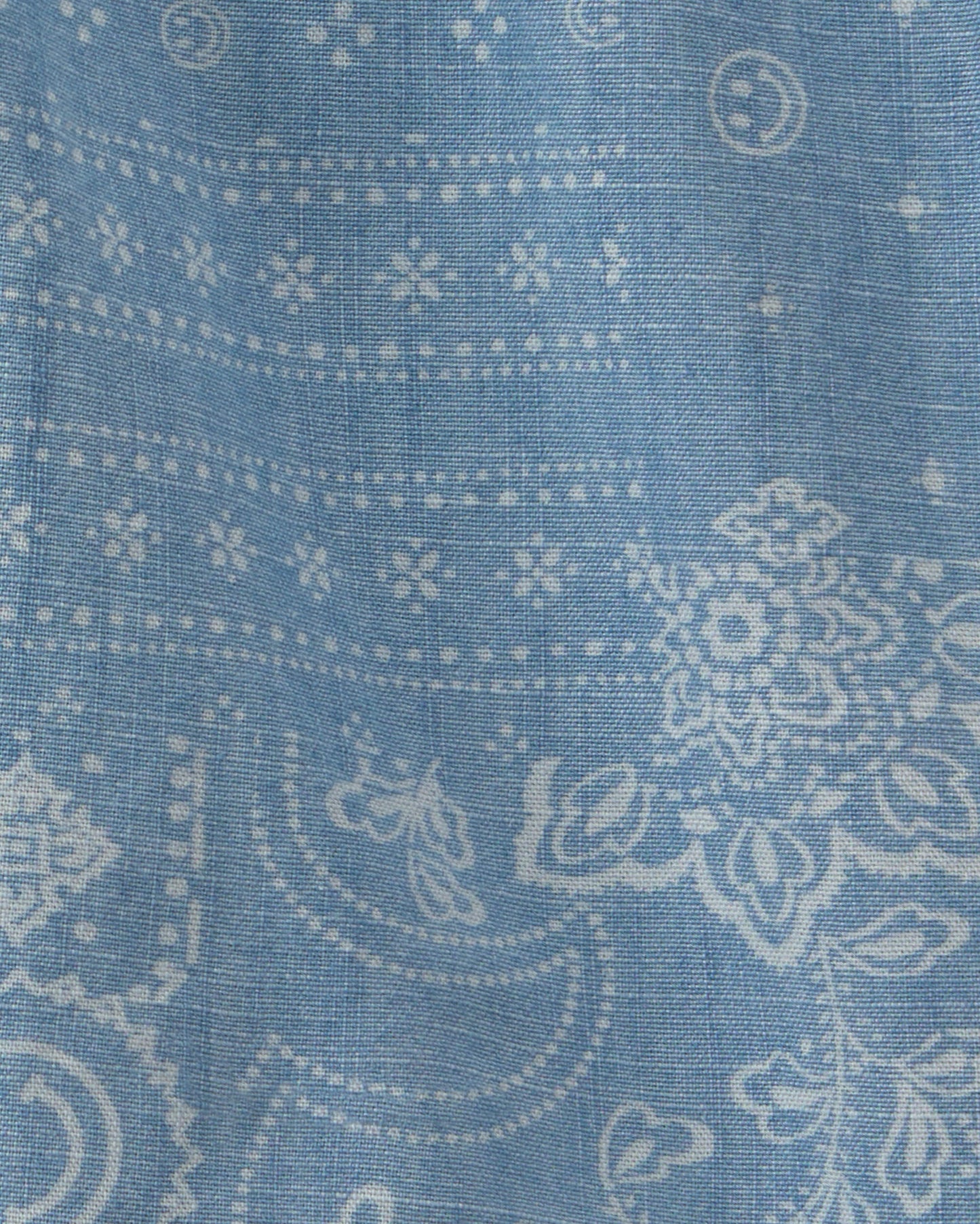 OshKosh B'gosh Oğlan Bandana Çiçəkli Chambray Qısa Şalvar - Mavi