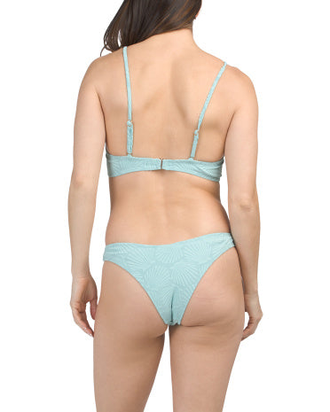 ESCAPE TO PARADISE Qabıq Texturası Bandeau Tərzi İki Parçalı Bikini