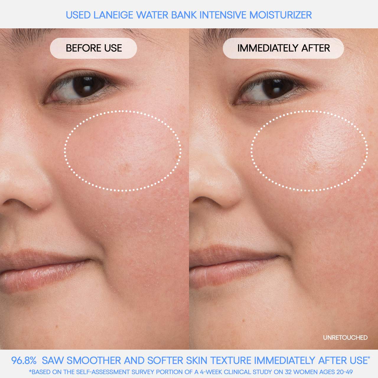 LANEIGE Water Bank Blue Hyaluronic Intensive Moisturizer Peptidli və Squalane ilə