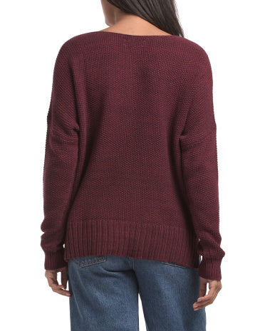 Yay Fəsli V-Boyunlu Sweater
