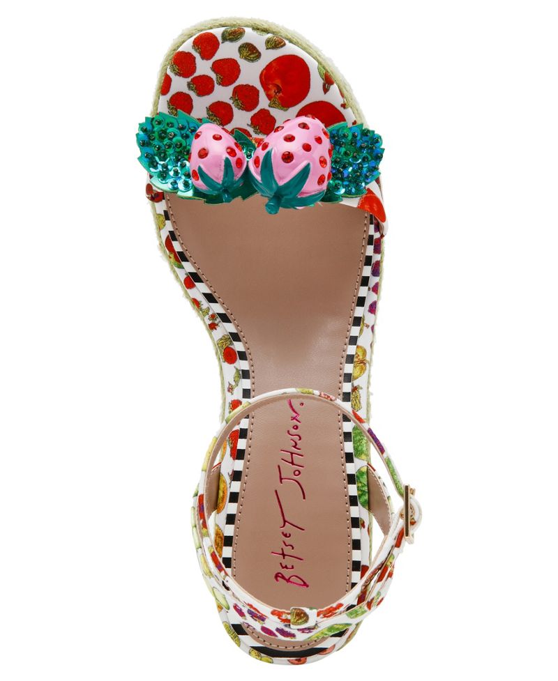 Betsey Johnson Qadın Bobbie Platforma Vədge Sandalları