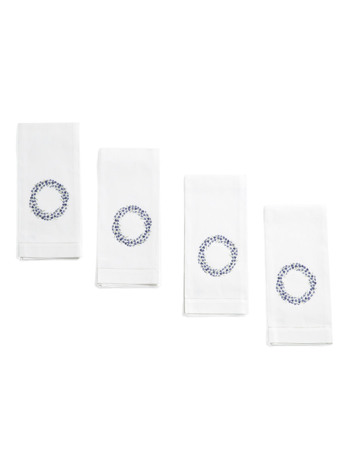 HENRY HANDWORK 4-Paket Əl İşi Lavanda Çələng Düyün Əl Havlusu