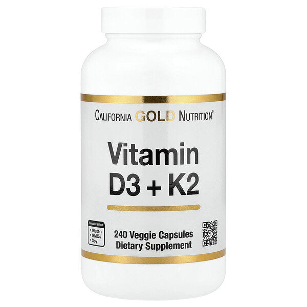 California Gold Nutrition D3 K2 Vitamini 240 Veqan Kapsulu