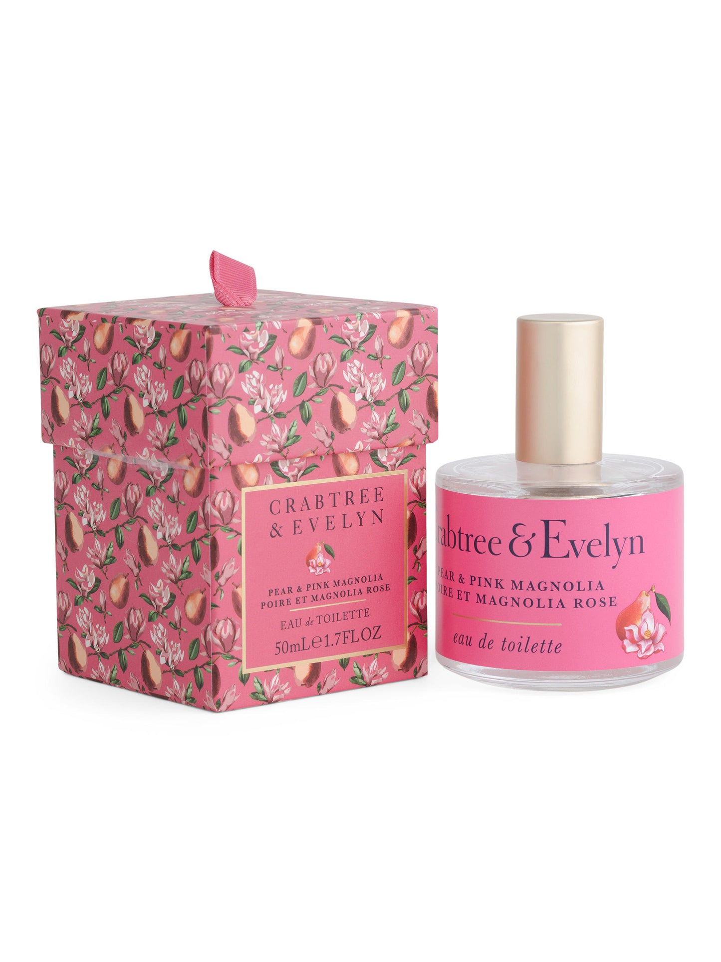 CRABTREE & EVELYN 1.7oz Armud və Çəhrayı Magnoliya Eau De Toilette