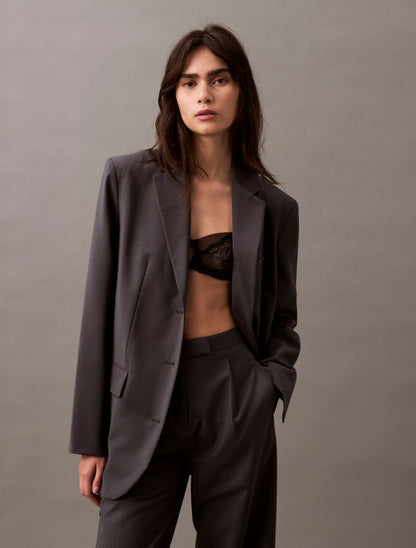 Calvin Klein Tropik Yün Qarışımlı Ceket