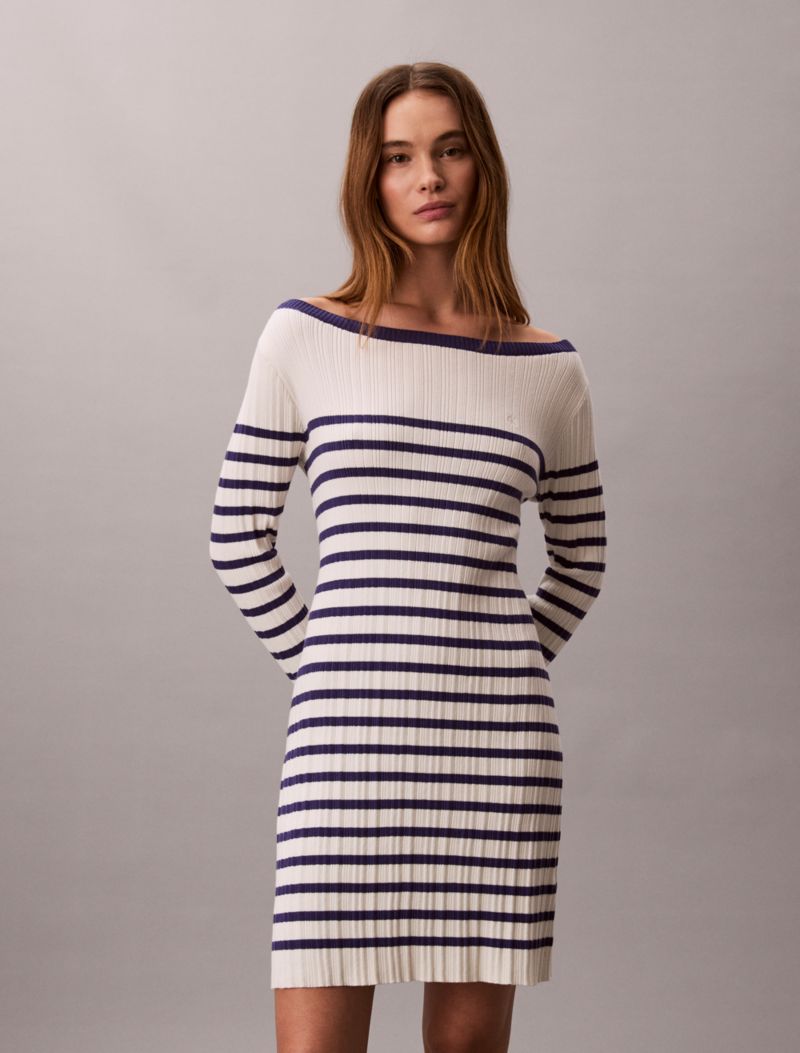 Calvin Klein Zolaqli Uzun Cəkətli Rib Mini Geyim