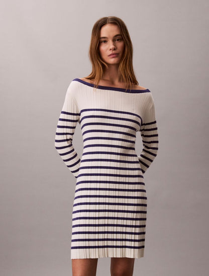 Calvin Klein Zolaqli Uzun Cəkətli Rib Mini Geyim