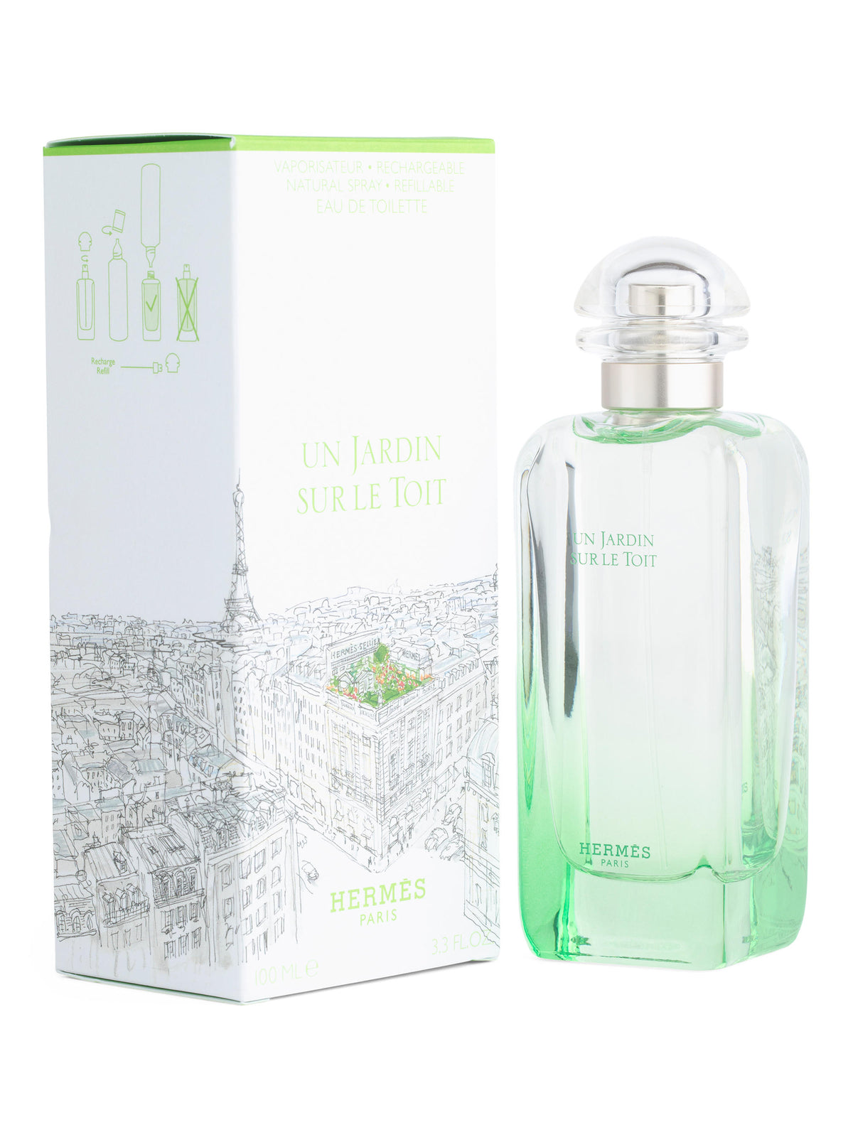 Made In France 3.3oz Un Jardin Le Toit Eau De Toilette