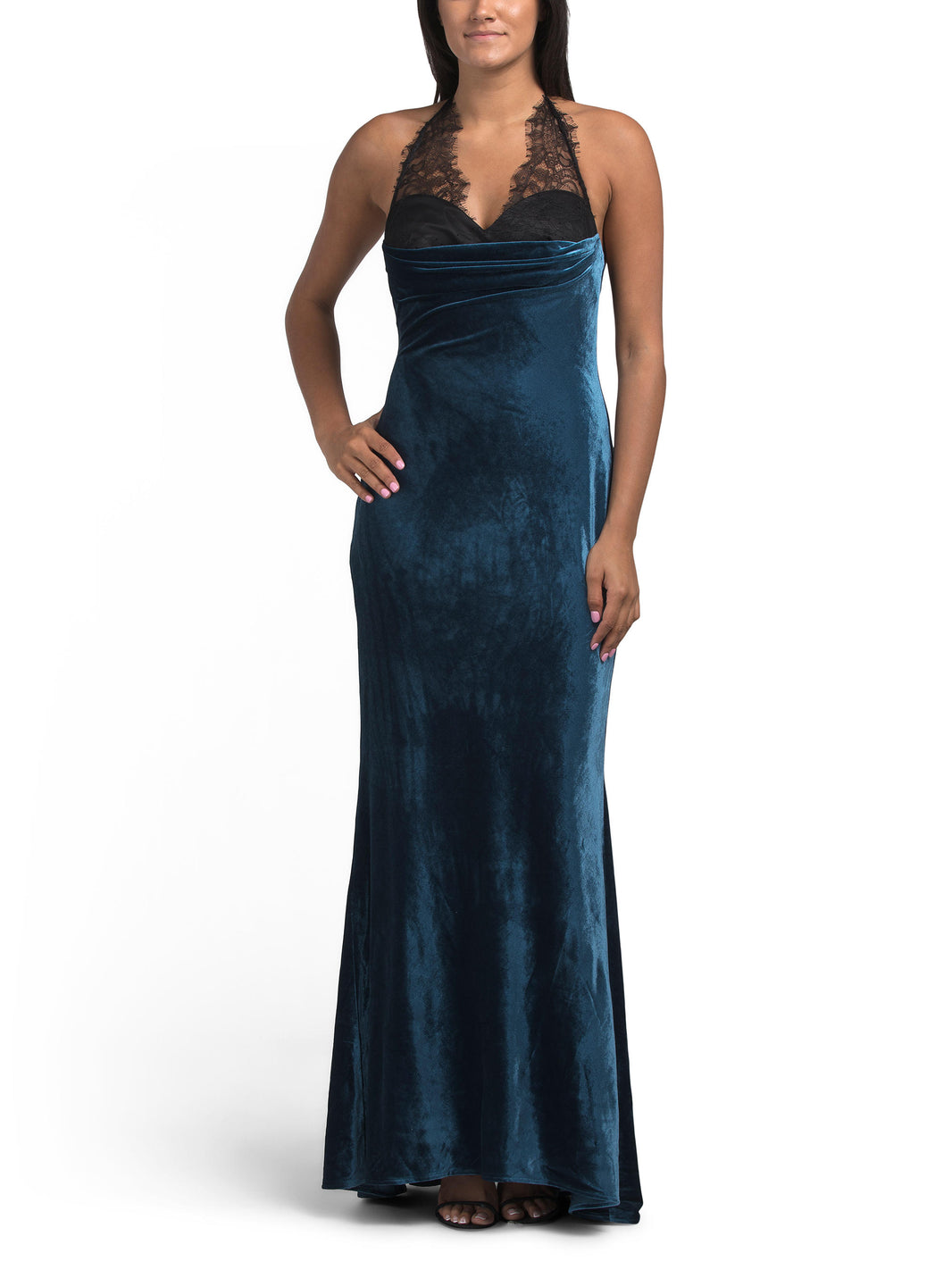 BCBGMAXAZRIA Dantel Xəz Gecə Geyimi