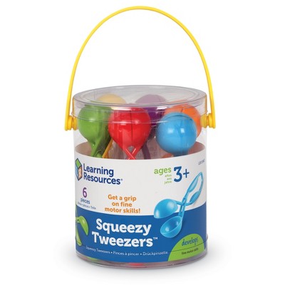 Learning Resources Squeezy Tweezers - Sensory Bin Alətləri, Su Masası Oyuncaqları, 3+ Yaş