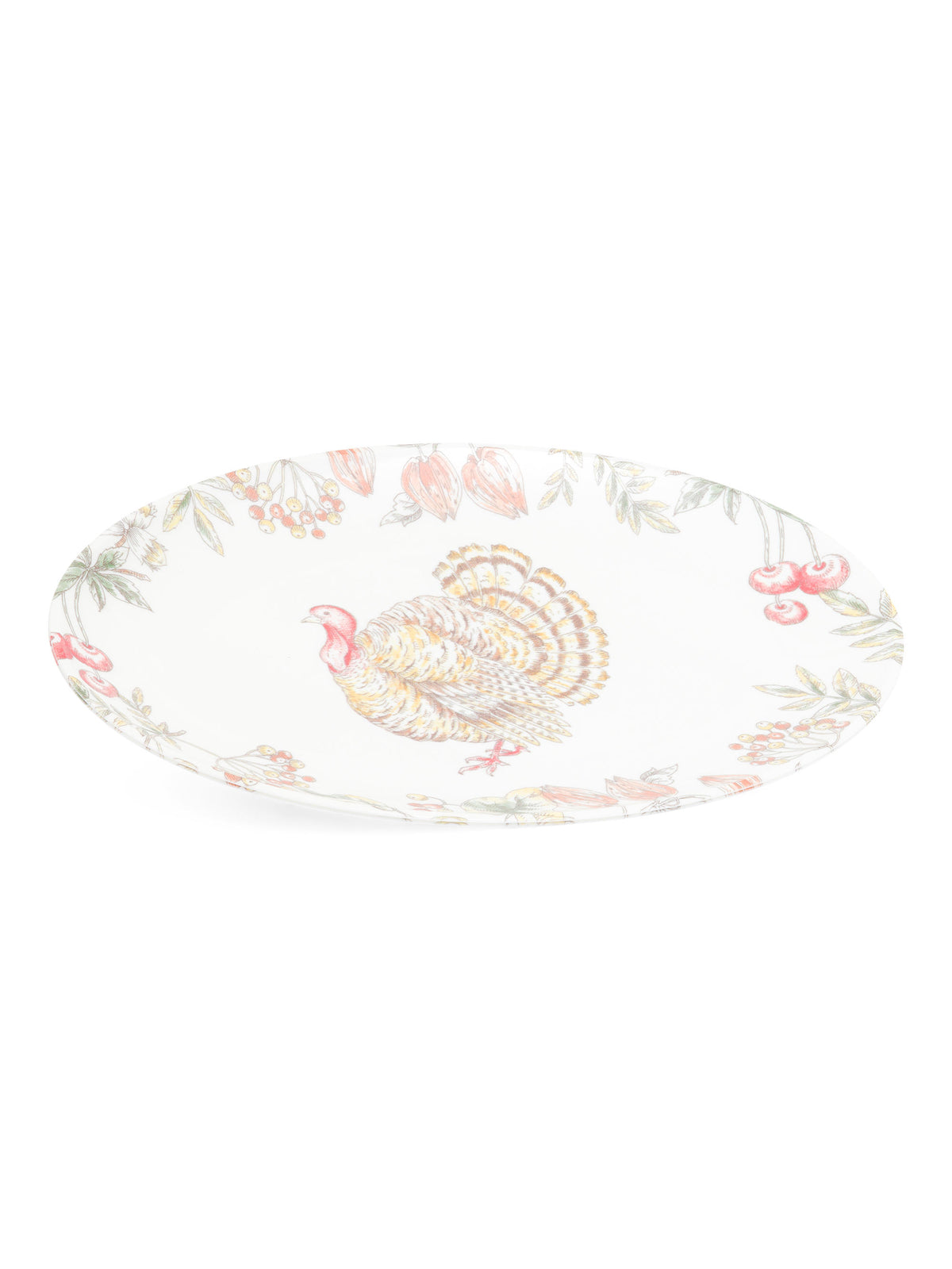 MARTHA STEWART 2pk Türk Toile Çox Rəngli Oval Xidmət Tabağı