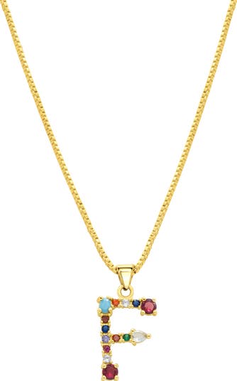 Adornia CZ İlkin Harf Pendant Qolye