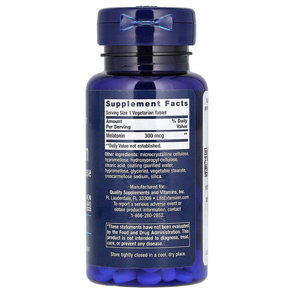 Life Extension Melatonin 6 Saat Gecikmiş Sərbəstləşmə 300 Mcg 100 Vegetarian Tablet