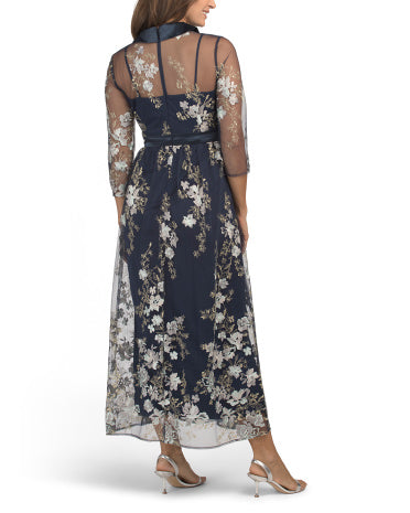 JS COLLECTIONS Azalea Çiçəkli Işlemə Geyim Köynək
