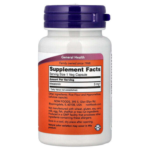 Now Foods Melatonin 3 Mg 60 Bitki Kapsulu YoxYox