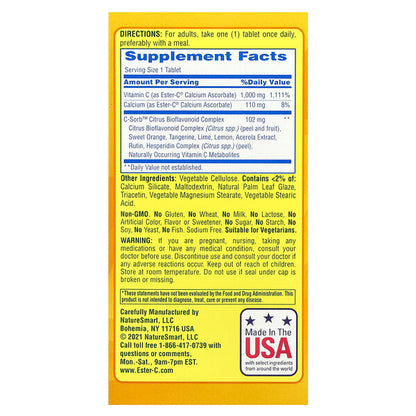 Nature's Bounty Ester C Maksimum Güc 1000 Mg 120 Veqetarian Tablet