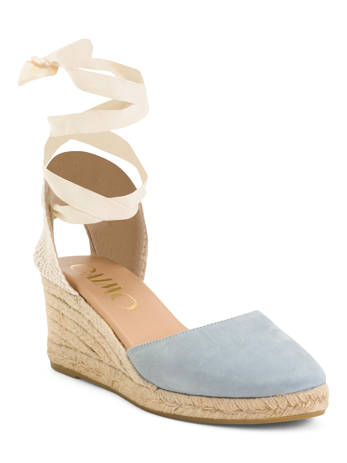 GAIMO İspaniyada İstehsal Edilmiş Süet Bağcıqlı Espadrille Cunba Sandal